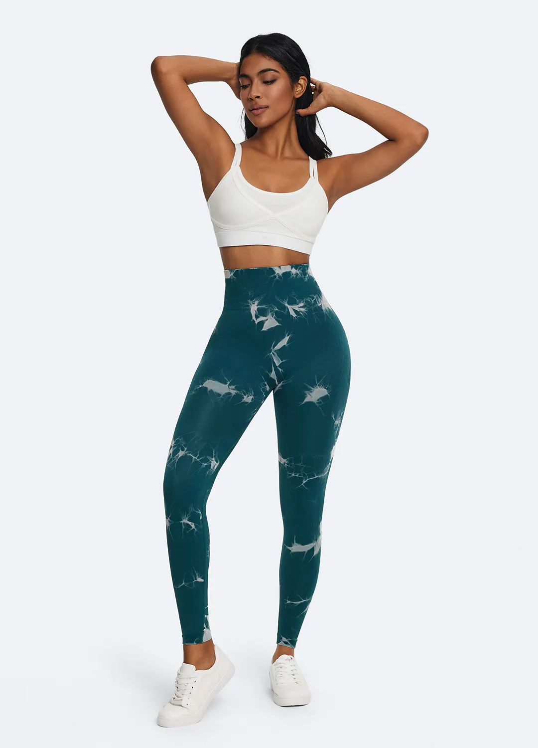 Tie Dye Leggings with Push-Up