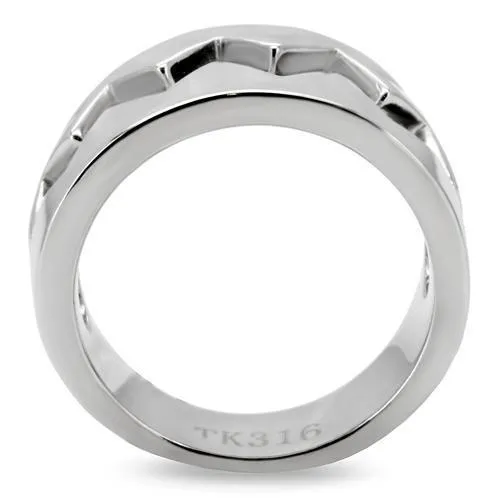 TK143 High polished (no plating) Stainless Steel Ring