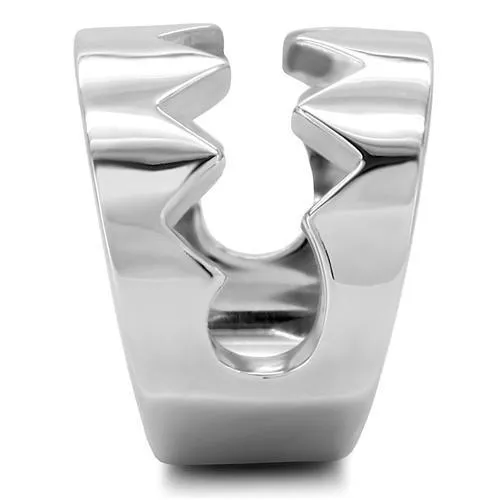 TK143 High polished (no plating) Stainless Steel Ring