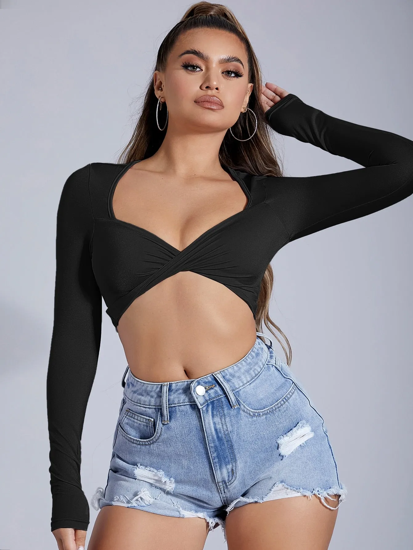 Twist Front Crop Top