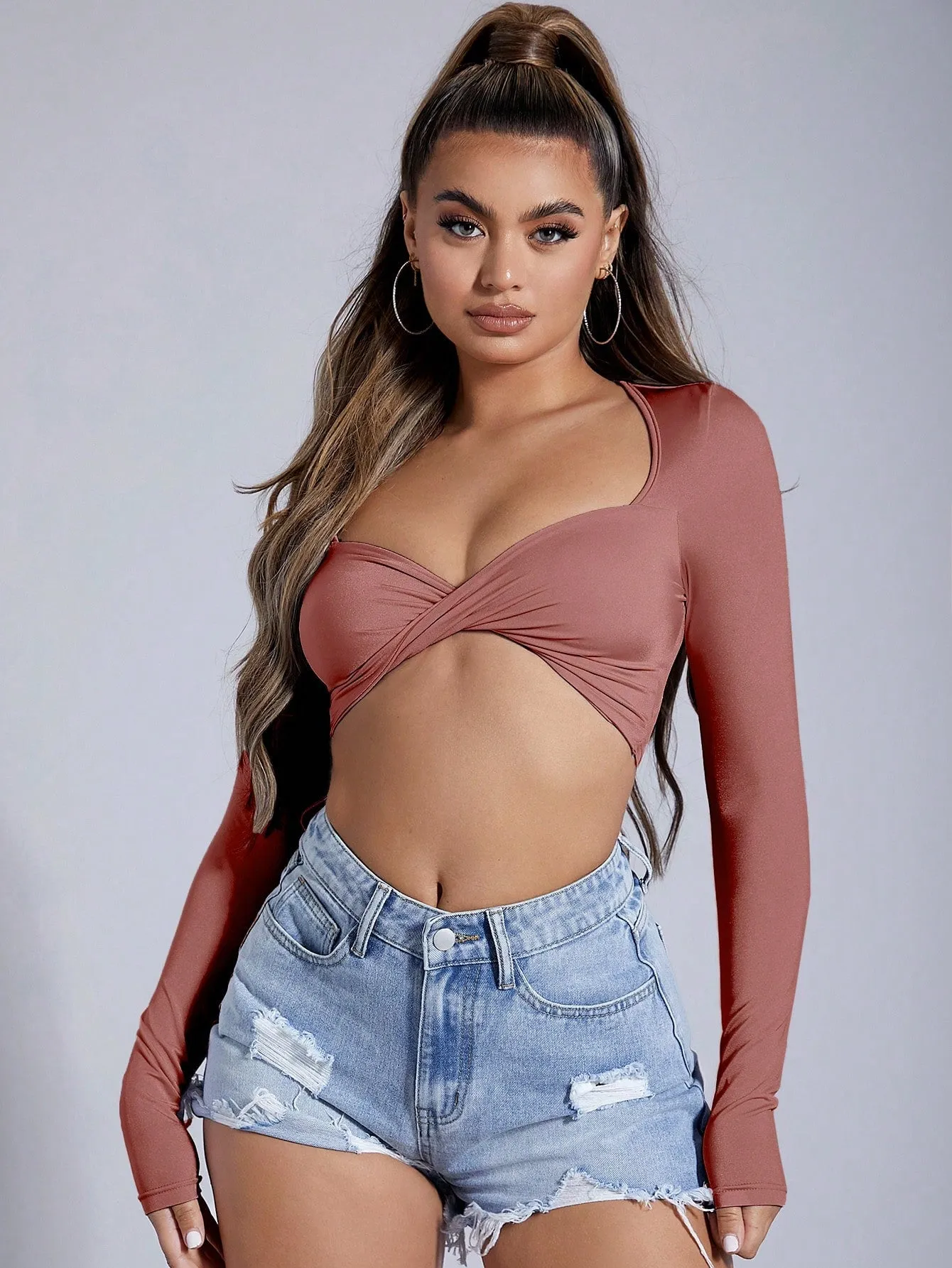 Twist Front Crop Top