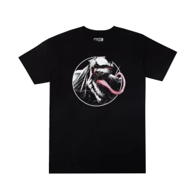 Venom Tongue Out Black Tee