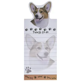 Welsh Corgi Magnetic List Note Pad