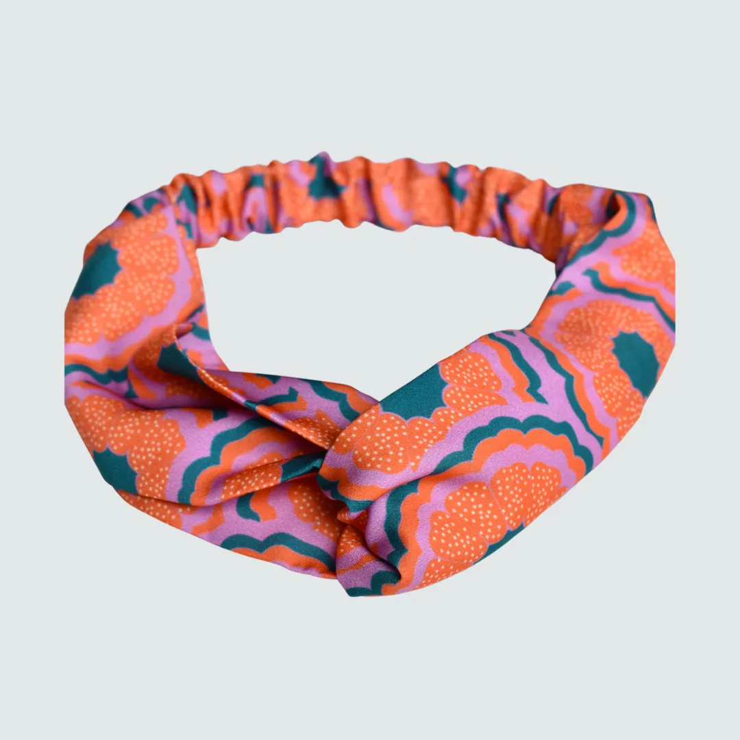 Zesty Print Twist Knot Headband