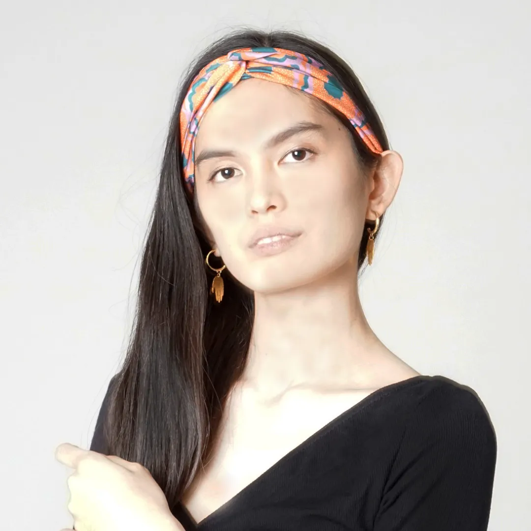 Zesty Print Twist Knot Headband