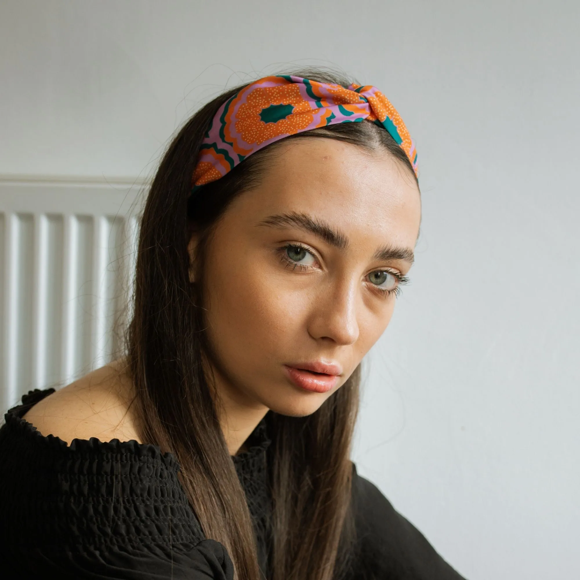 Zesty Print Twist Knot Headband